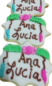 Galleta decorada con nombre