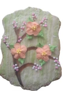 galleta decorada floral