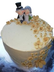Pastel bodas de oro.