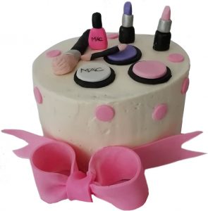 pastel de cosméticos estilismo estética