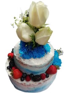 pastel de flores naturales