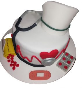 pastel personalizado enfermera