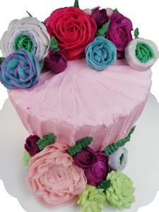 pastel floral chantilly plastico