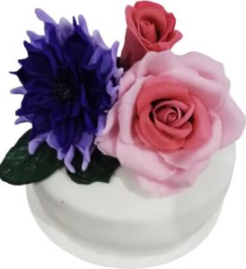 pastel flores paste de chantillly