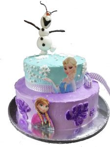 pastel frozen olaf elsa ana