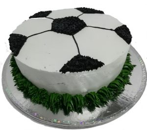 Pastel pelota de futbol.