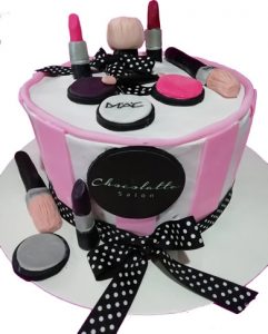 Pastel salón de belleza y estética.