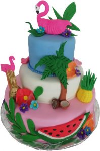 pastel personalizado tropical