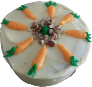 Pastel de zanahoria y nueces.