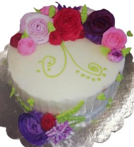 pasteles con flores