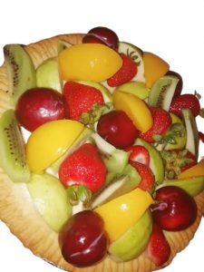 pay de queso de frutas